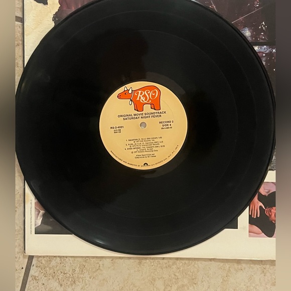 Saturday Night Fever LP soundtrack original 1977 vinyl Bee Gees/John Travolta. - Picture 4 of 8